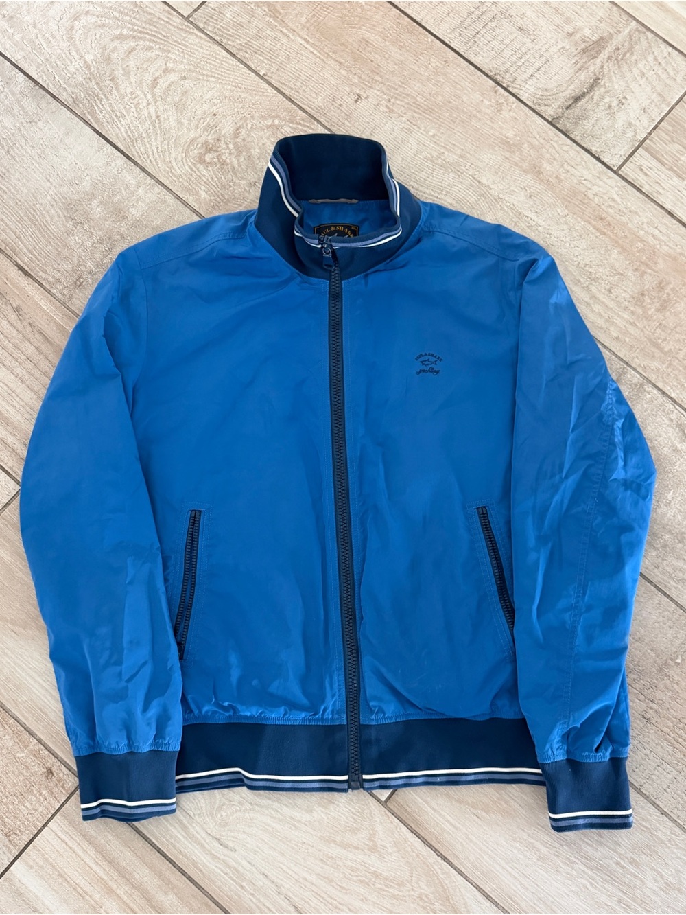 Paul & Shark Yachting Blue Lightweight Windbreaker Jacket Men’s XXL